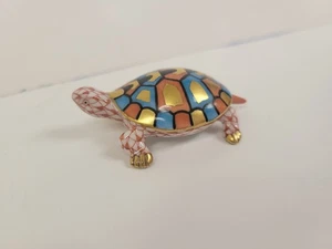 Herend Fishnet Turtle Gold Trim - Picture 1 of 6