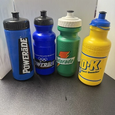 (Lote de 4) Garrafa de água Breakaway Ride bicicleta ciclismo Gatorade, 10k, Powerade. - Imagem 1 de 4