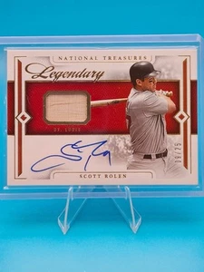 National Treasures Scott Rolen Auto Legendary Lumber Signatures Gold Foil /25 - Picture 1 of 2