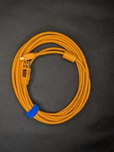 Tether Tools TetherPro USB 2.0 Type-A to 5-Pin Mini-USB Cable (Orange, 15') - Picture 1 of 3