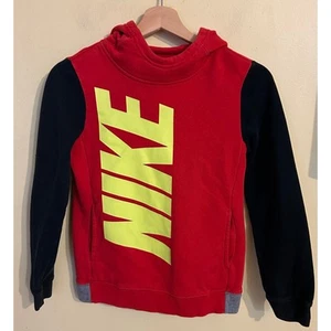 Little boys Nike red/black hoodie size medium - Picture 1 of 3
