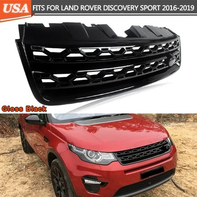 For 2016-2019 Land Rover Discovery Sport Front Bumper Grille Mesh Glossy Black  Foto 1 de 4