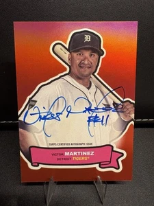 2024 Topps Archives Victor Martinez Red Foil 5/10 1968 AllStars Autograph Tigers - Picture 1 of 2