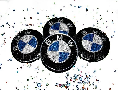 4 Tapacubos centrales BMW AUSTRIAN CRYSTAL llanta coche deslumbrante I8 M3 M4 X1 X5 Foto 1 de 4