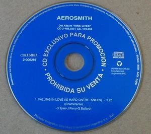 AEROSMITH Falling In Love ARGENTINA PROMO CD SINGLE 1996 from "Nine Lives" RARE - Picture 1 of 2