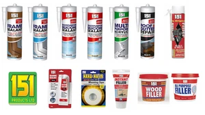151 General Purpose Silicone Sealants Caulk Filler Glue Strong Adhesive - Picture 1 of 19