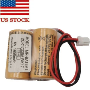 For Mitsubishi MR-BAT6V1 2CR17335A WK17 6V 1650mAh battery with Plug New - Picture 1 of 9