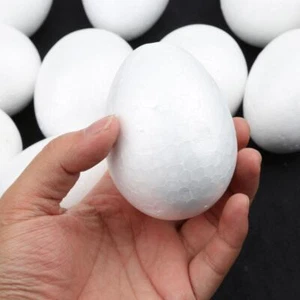 5/10/50x Foam Crafts Modelling Polystyrene Foam Eggs for DIY Arts - Picture 1 of 10