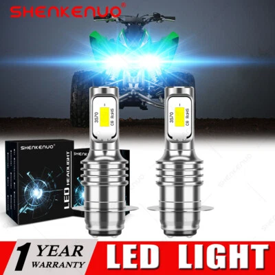 Bombillas LED azules para Kawasaki KDX 200 220 250 KLX 300 Prairie 400 KFX450 Foto 1 de 4