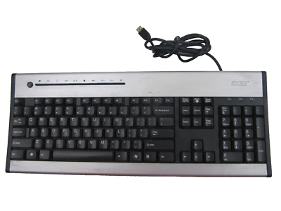 ACER KEYBOARD USB Wired Black QWERTY English MULTIMEDIA SK-9610 - Image 1 of 4