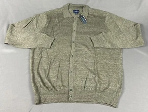 Peter Millar Collection Cardigan Sweater Linen Merino Wool XL Green MSRP $348 - Picture 1 of 7