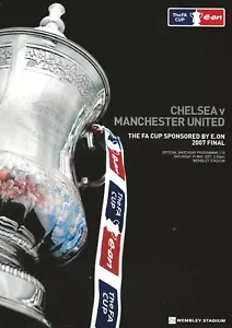CHELSEA V MANCHESTER UNITED ~ FINAL COPA FA 2007 ~ PROGRAMA EXCELENTE ESTADO - Imagen 1 de 1