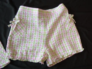 Pantaloncini gingham rosa e verde Gymboree SPRING Island divertenti nuovi con etichette taglia 4T - Foto 1 di 1