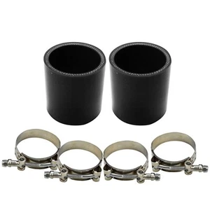 Juego de acoplador de tubo de carga de 2 pulgadas conectores intercooler admisión de aire y abrazaderas de perno en T - Imagen 1 de 5