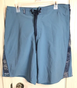 Crazy Shirts Hawaii Original Mens Size 32 Blue Hawaiian Board Shorts - Picture 1 of 6