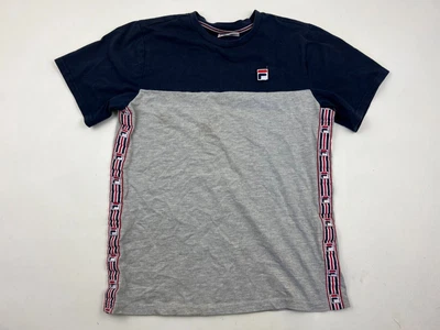 Camisa Fila Juvenil Talla Grande Gris Azul Camiseta Manga Corta Camiseta Informal Prenda para el torso Niños Niños Foto 1 de 4