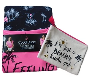 Nuevo Cuddl Duds Mujer Talla XS 2-4 Top y Pantalones Capri Pijama Salón Conjunto de Regalo - Imagen 1 de 6