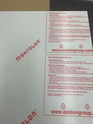 MARKOLON® LEXAN® POLYCARBONAT Polycarbonat Scheibe Platte Makrolon® Lexan® Zuschnitt ab€ 28/qm 2-10mm Toppreis