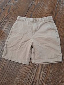 Boys Size 16 Class Club Modern Fit Khaki Tan Casual Shorts Flat Front w Pockets - Picture 1 of 2
