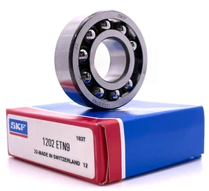 SKF 1202 ETN9 Double Row Self Aligning Ball Bearing Premium 15x35x11mm - Picture 1 of 2