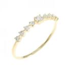 Authentic K18yg Diamond Ring 0.15Ct  #270-003-821-3899