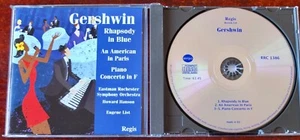 REGIS RRC1386 GERSHWIN RHAPSODY IN BLUE PIANO CONC CD LIST (2011) EU MINT CD - Picture 1 of 2