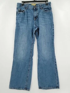 Old Navy Jeans Youth Boys Size 18 Husky Blue Bootcut Denim Adjustable Waist - Picture 1 of 7