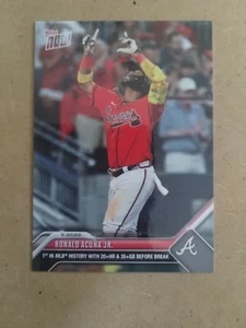 Ronald Acuna Jr. 2023 TOPPS NOW #515 - 20 Home Runs and 35 Stolen Bases - Picture 1 of 2
