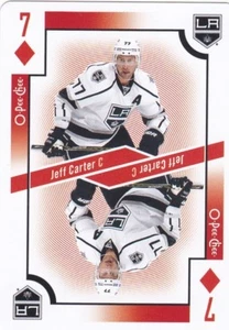 JEFF CARTER 2017-18 17-18 OPC O-PEE-CHEE PLAYING CARDS 7 DIAMONDS KINGS - Picture 1 of 1
