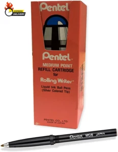 Rolling Writer Refills, R3 Slim Refill, Medium, Black, Box of 12 Refills - Picture 1 of 12