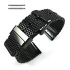 Thick Metal Steel Black Replacement Mesh Watch Band Strap Bracelet # 5102