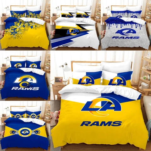 Los Angeles Rams 3Pcs Bedding Set Duvet/Comforter Cover Soft Pillowcases Gift Cover