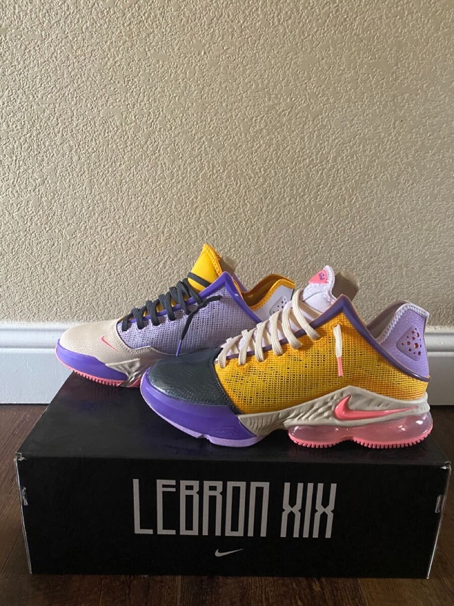 Nike LeBron 19 Low Dark Smoke Gray/Lilac/Pearl White/Pink Nike LeBron 19 Low Dark Smoke Gray/Lilac/Pearl White/Pink
