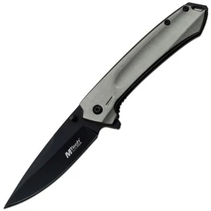 Mtech Linerlock A/O Gray Aluminum Folding 3Cr13 Stainless Pocket Knife A1202GY - Picture 1 of 1