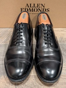 Allen Edmonds Park Avenue Black Horween Shell Cordovan Oxford Shoe 8.5E - Picture 1 of 11