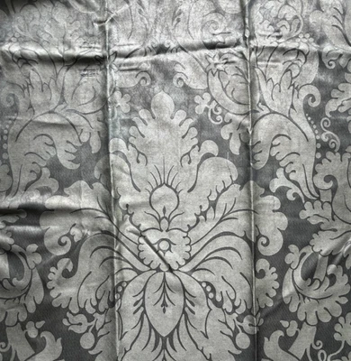 Bassanio Damask Vanilla Bean Italy  Designer  Fabric Remnant 24"x24" - Image 1 of 4
