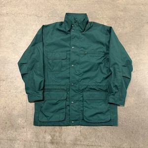 Vintage Eddie Bauer Plaid Lined Four Pocket Jacket Size M - Picture 1 of 8