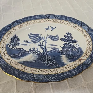 Vintage Booths Real Old Willow Oval Serving Platter A8025 31.5cm (12”) - Picture 1 of 3