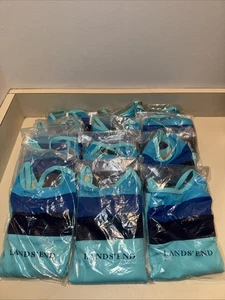 Size 6 Girls Swim Tops, Lot Of 12 For Swim Team, Party, Group, NWT Lands End - Picture 1 of 3