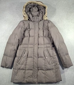 Fuchs Schmitt Womens Duck Down & Feather Filled Coat Brown Faux Fur Hood UK 10 - Picture 1 of 18