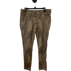 Pantalones para mujer Rue21 talla 13/14 beige piel de serpiente tiro bajo cómodos elásticos pierna ajustada - Imagen 1 de 11