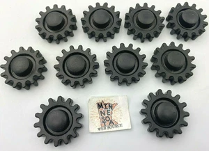 10 Knex Small 1" Black Snap-on Gears - K'nex Education Replacement Parts - Picture 1 of 2