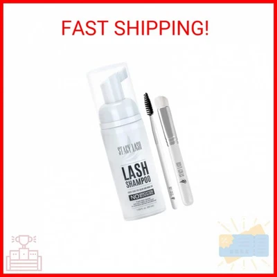 STACY LASH Eyelash Extension Shampoo + Brush / 1.69 fl.oz / 50ml / Eyelid Foamin - Image 1 of 2