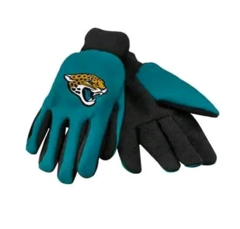 NFL Team Utility Work Gloves Officially Licensed Jacksonville Jaguars NEW O/S Cover