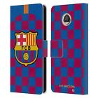Official Fc Barcelona 2019/20 Crest Kit Leather Book Case For Motorola Phones