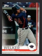 2019 Topps Pro Debut Colton Welker Baseball Card Lancaster Jethawks / Rockies
