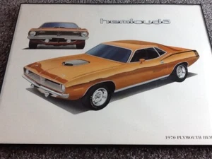 1970 Plymouth Hemi Cuda Mopar Art -11 x 14 Print and Frame - Picture 1 of 12