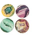 Absorbent Stone Coasters Multicolored Agates Assorted 41/4