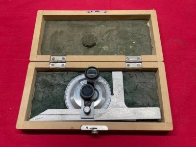 Fowler 52-440-006 Vernier Bevel Protractor, 6"  Vintage - Image 1 of 4