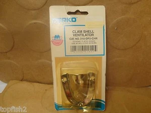 Ventilador Perko Clam Shell, latón cromado, #315DP2CHR (nuevo/antiguo stock) - Imagen 1 de 9